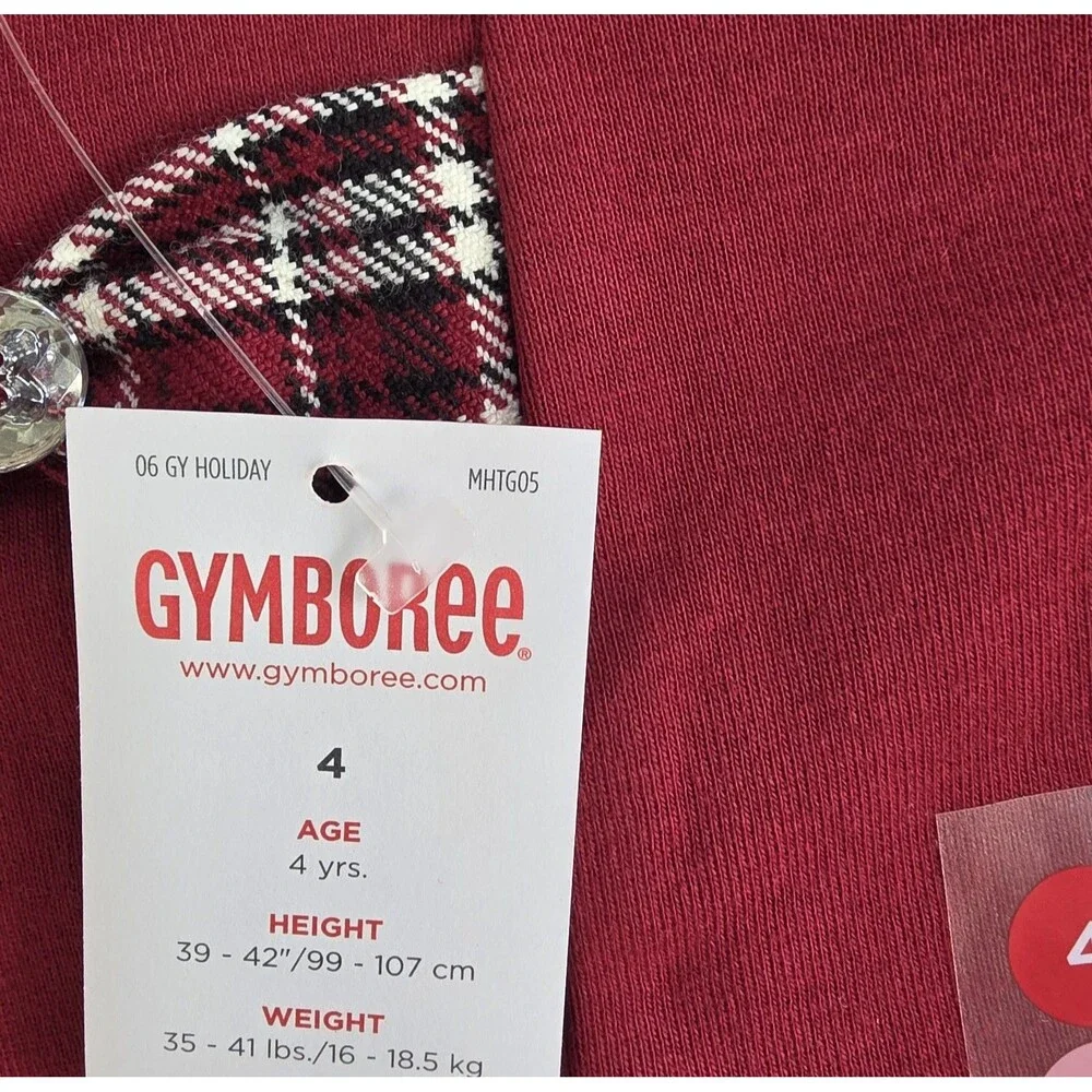 Vintage Gymboree Long Sleeved Shirt Size 4 Family Portrait Line Size 4 Red 2006